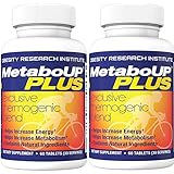 Lipozene MetaboUP Plus - Thermogenic Weight Loss Fat Burner With Green Tea and Cayenne Extract For Energy Boost - 2 60 Count Bottles