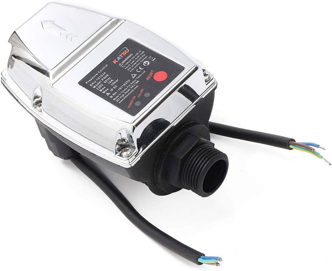 KATSU Tools Automatic Water Pump Pressure Control Switch 220V IP65 Adjustable Electronic Pressure Controller - Image 3