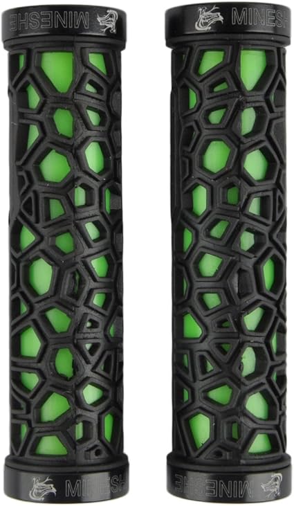dark green bike grips