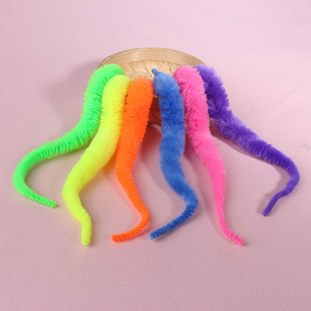Hicdaw 61pcs Magic Worms Wiggly Worm On A String Twisty Fuzzy Worm Toys For Carnival Kid Party Favors Toys Games Novelty Gag Toys Pogrebnoneven Rs