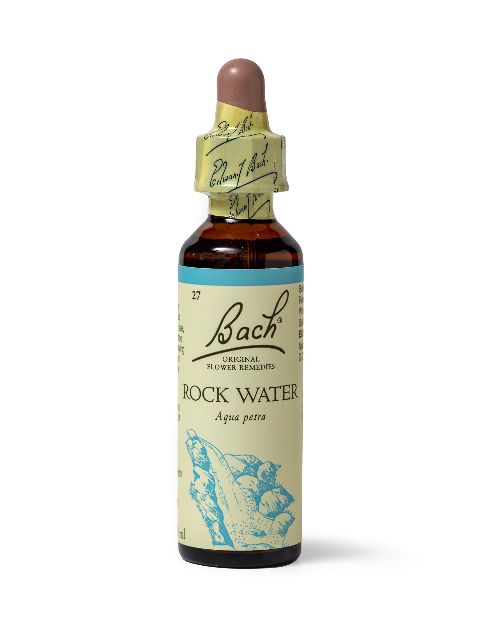 Bach Original Flower Remedies Rock Water, Live & Let Live, Flexible Mind, Emotional Wellness, Natural Flower Essence, 20ml