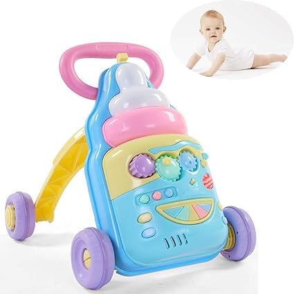 Baby Lauflernwagen Kleinkind Einkaufswagen Baby Gehen Lernen Walker 6-18 Monate Walker Drücken Spielzeug Umweltschutz Sicherh
