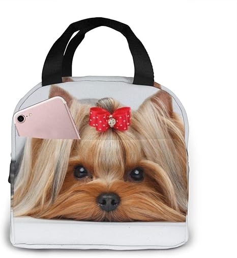 Amazon 横たわっているヨークシャーテリアとかわいいリボンヨーキー愛犬の肖像 家庭用品収納袋 ランチバッグ保温ボックストートクーラーバッグお弁当ポーチランチ収納ケースピクニックトート ランチバッグ ランチ巾着 ランチベルト オンライン通販