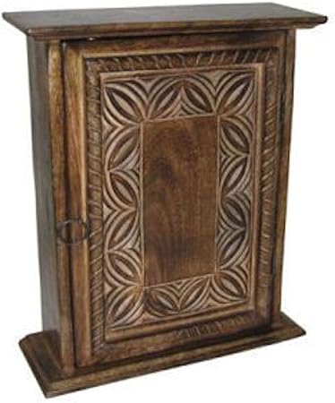 jjv Caja de Llaves Decorativa de Madera de Mango carbonizado: Amazon.es: Hogar