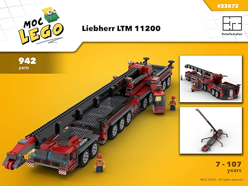 Download Liebherr Crane LTM 11200 (Instruction Only): MOC LEGO (English Edition) PDF