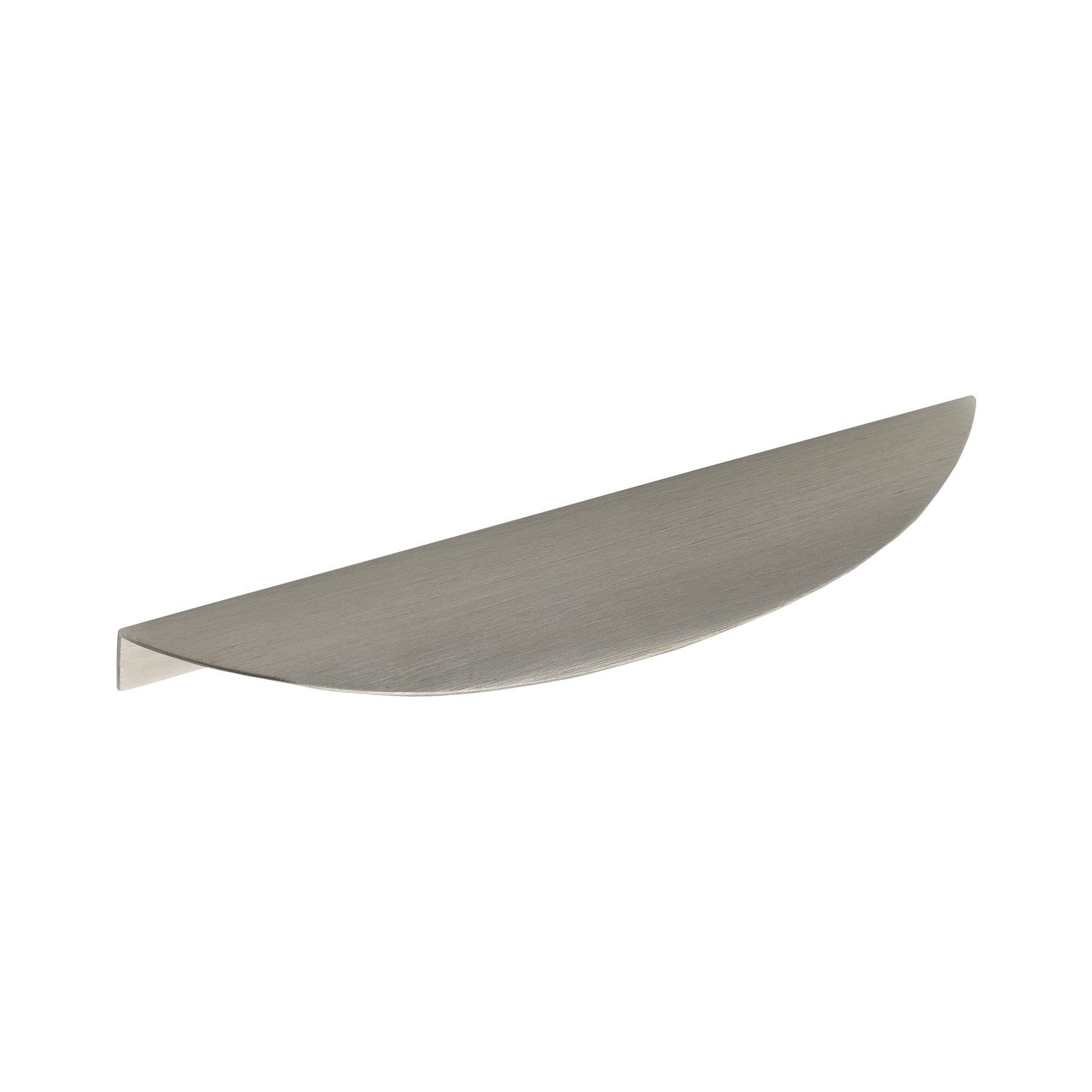 Furnipart Edge-Bow Handle LA160 mm - Furniture Handle for Screw-On Ideal for Cabinets - Cupboard Handle Width 200 mm Aluminium Stainless Steel Effect