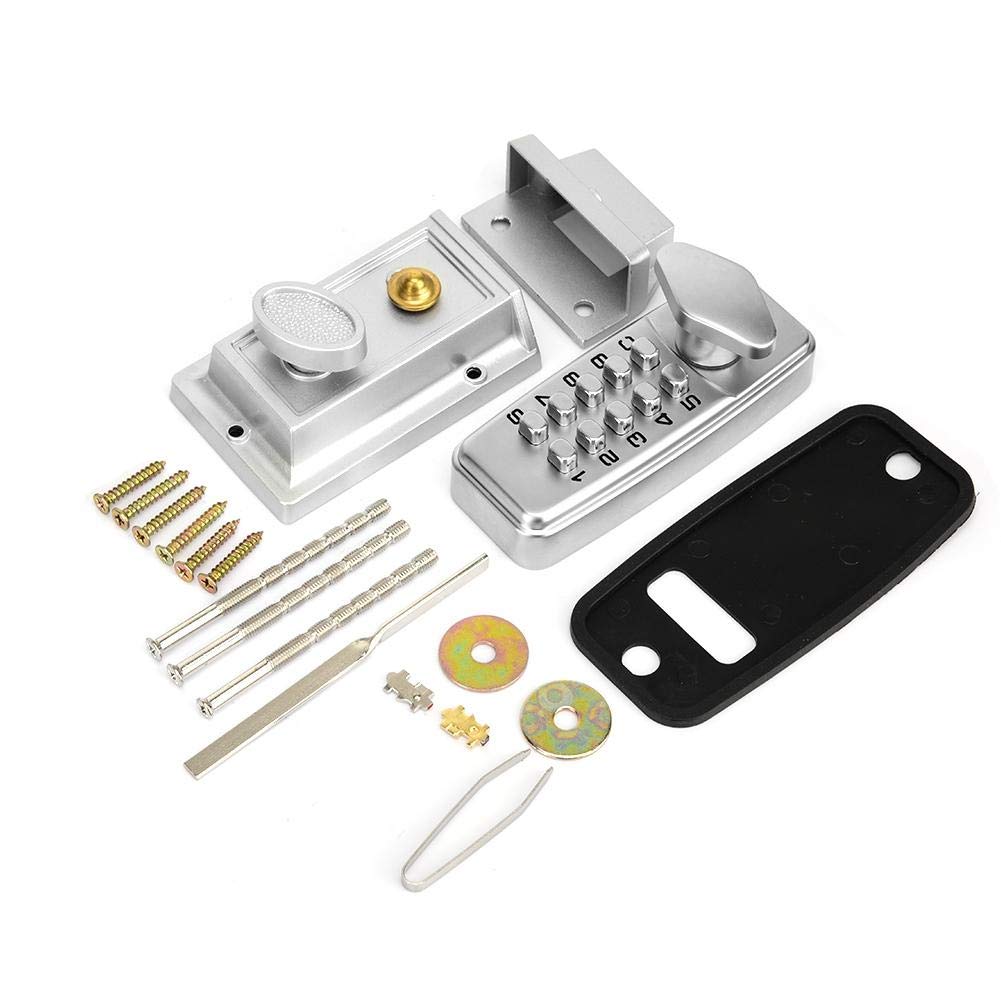 DEWIN Code Lock, Combination Keypad Door Lock, 2-4 Digits Mini Mechanical Code Lock Cabinet Indoor Outdoor Door Password Security Coded Lock