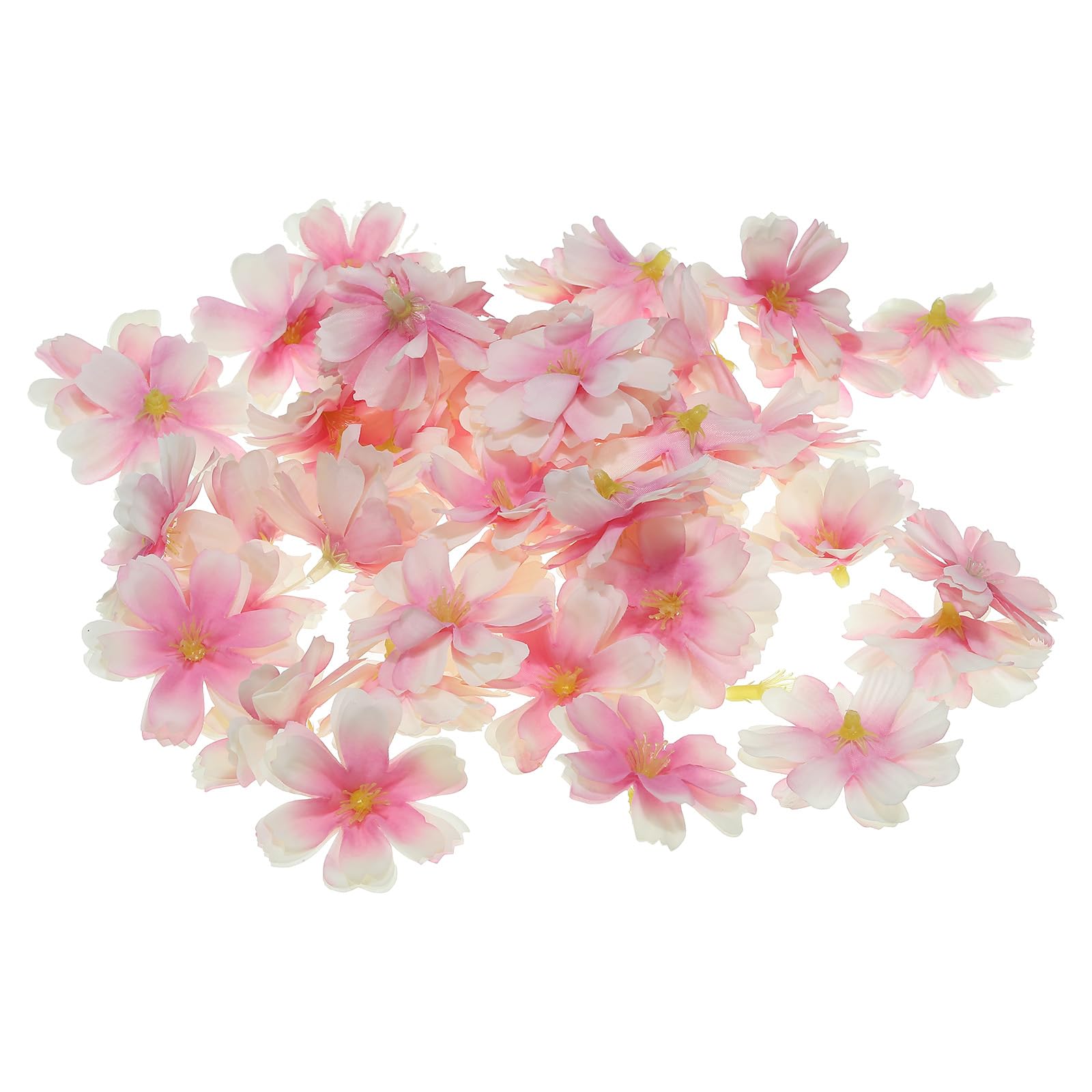 PATIKIL 1.77" Artificial Plum Blossom Flower Heads, 30 Pack Silk Plum Blossom Fake Flowers Heads for Wedding Floral Bouquet Decoration DIY Craft Making, Light Purple