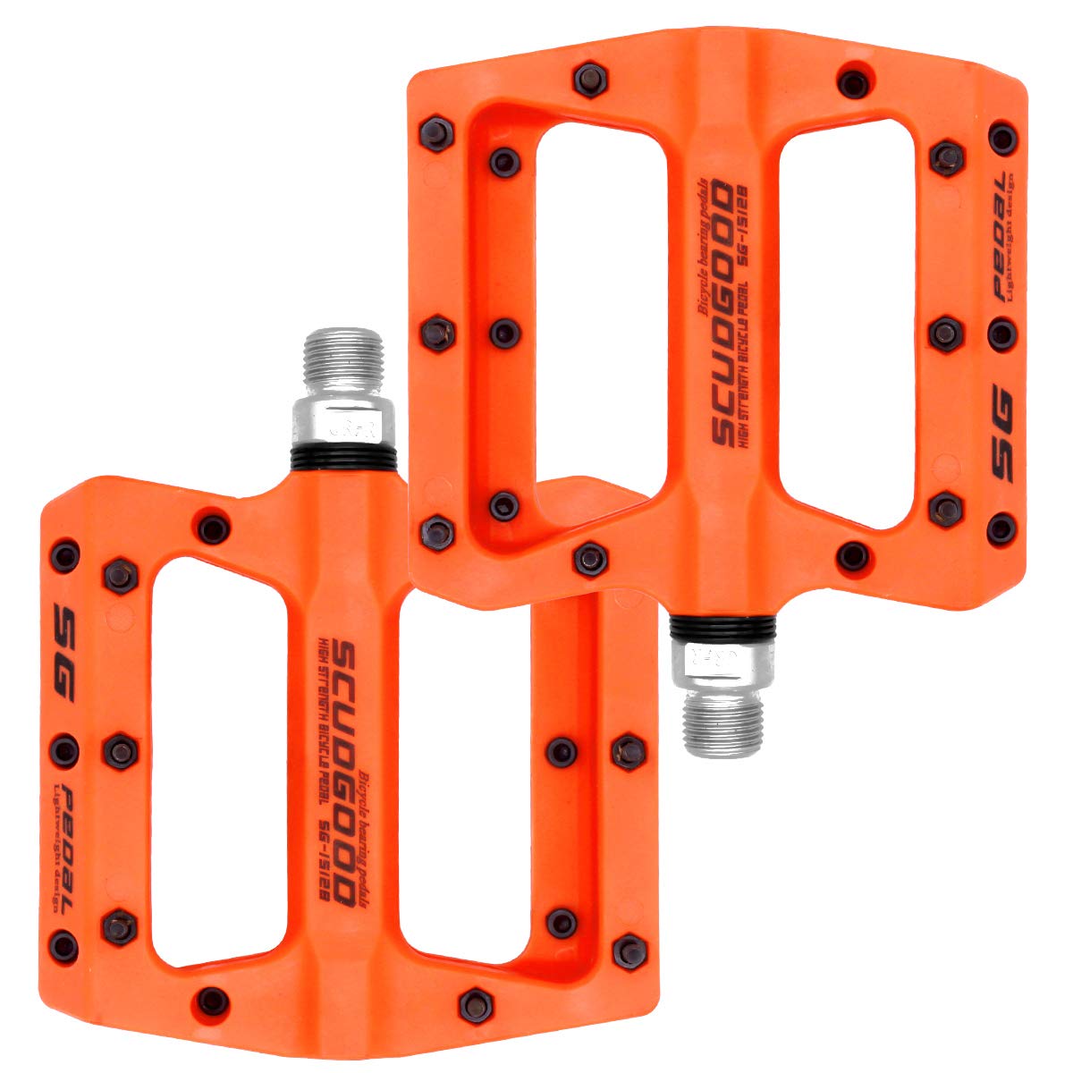 Heaven Life Bike Pedals, New Nylon Fabric Anti Slip Durable Mountain Bike Flat Pedals, Ultralight MTB BMX Bicycle Cycling Road Bike Hybrid Pedals for 9/16 inch