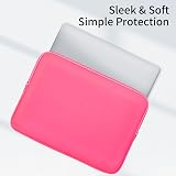 RAINYEAR 13 Inch Laptop Sleeve for MacBook Air/Pro Pink 13.3 14 Inch view 3