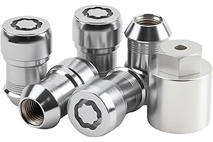 ZONFANT Wheel Lock Lug Nuts Replace 82215711 Compatible with Jeep Vehicle 2018-2024 Wrangler JL 2020-2024 Gladiator JT, Anti-Theft Security Locking Lug Nut Set