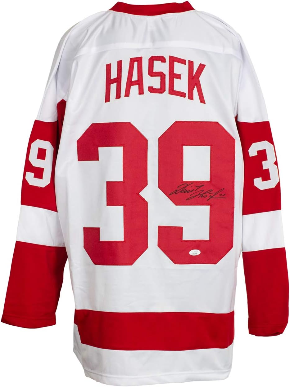 Dominik Hasek Signed Custom White/Red Hockey Jersey JSA