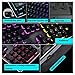 Rechargeable Keyboard and Mouse,Suspended Keycap Mechanical Feel Backlit Gaming Keyboard Mouse-Fast Charging,Wireless 2.4G Drive Free,Adjustable Breathing Lamp,Anti-ghosting,12 Multimedia Keys (Black)thumb 4