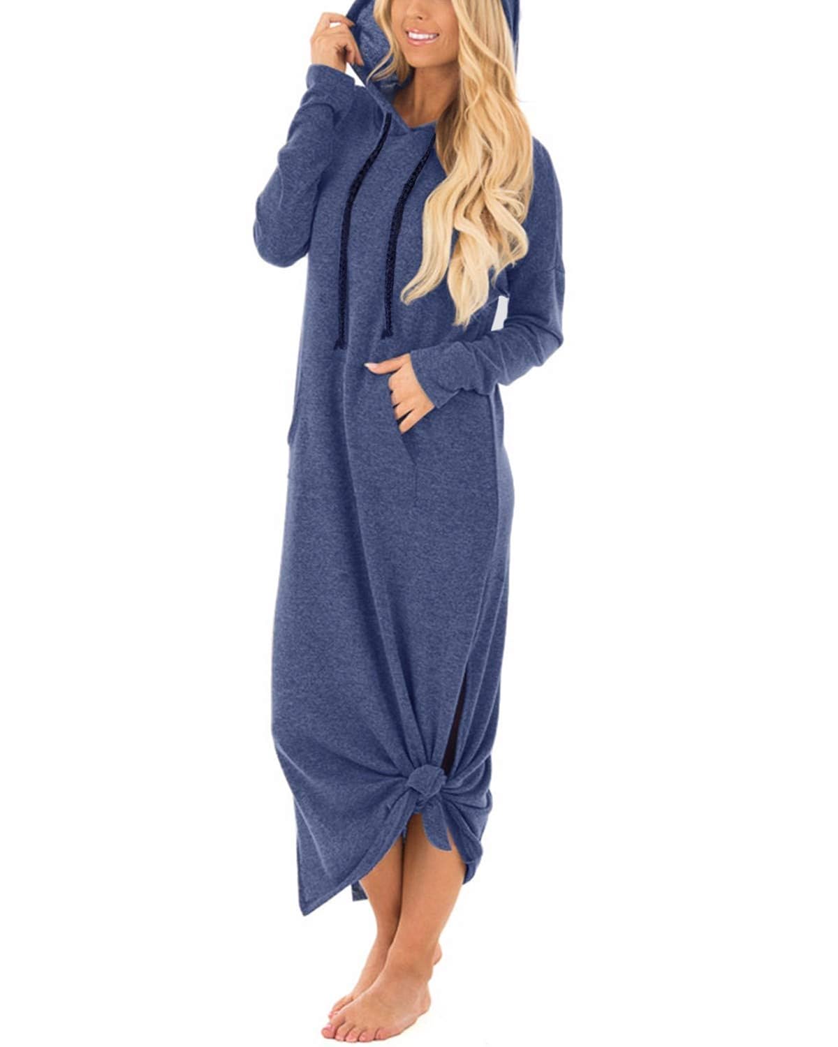 Long Hoodie Jumper Dresses 