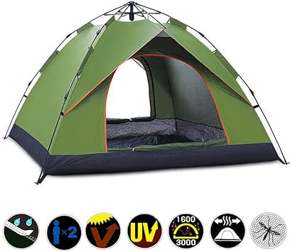ドームテントポップアップテントは2人の自動テント 超軽量防水ポータブルキャンプテントハイキングキャンプ屋外バックパックです グリーン Haoyf テント本体 Amazon