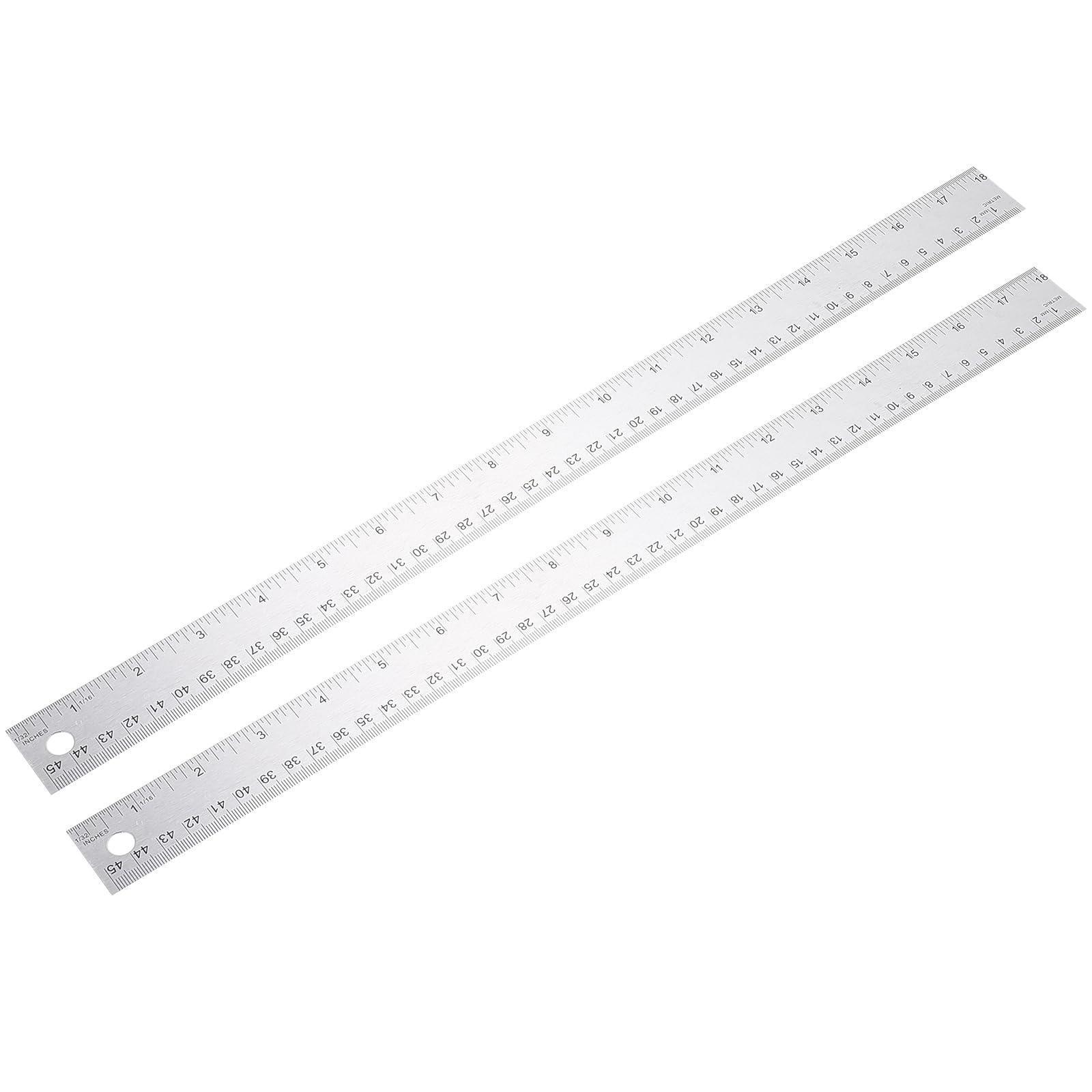 2pcs Cork stainless steel ruler measuring tool drafting precison ruler cork backed steel measuring straight base s student carpentry Metal wooden
