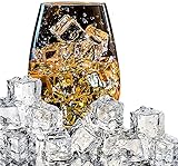 HUIANER Acrylic Ice Cubes Square Shape, Glass
