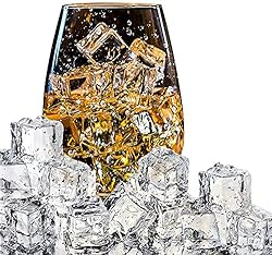 HUIANER Acrylic Ice Cubes Square Shape, Glass
