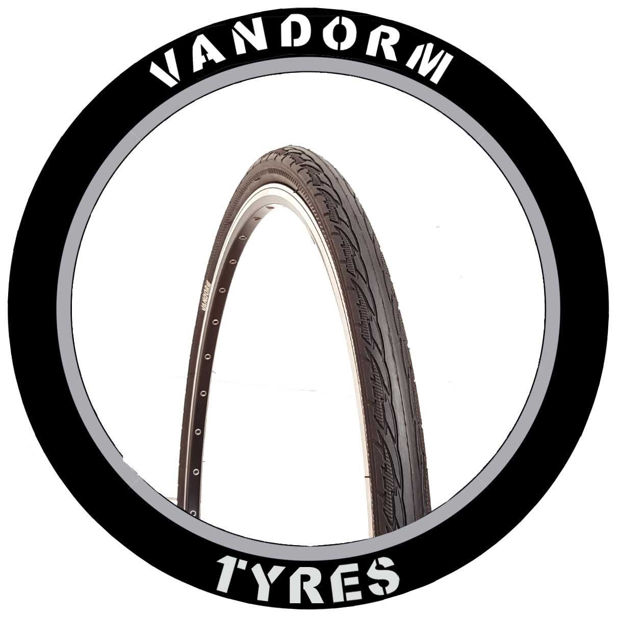 Vandorm Vintage 26" X 1 3/8" Bicycle Cycle Slick Retro Tyre