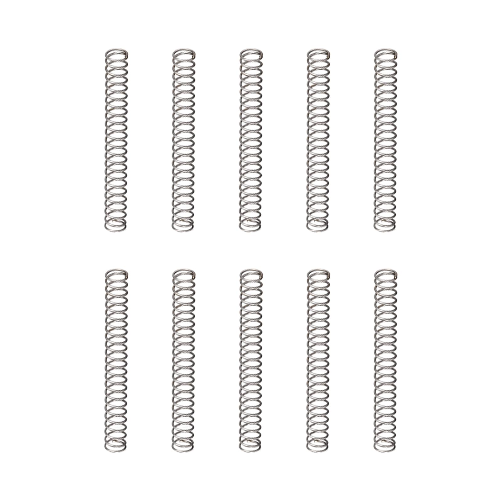 DTGN 0.3x3x40mm(DxODxL) Compression Spring - 10Pack - Good for Machinery - Spring Steel Extension Spring - Gray