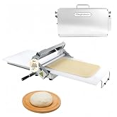 Folding Dough Sheeter (15.5")，Folding Dough Rolling Machine，Manual Dough Sheeter，Stainless Steel Dough Machine With 55 Adjustable Thicknesses, Commercial Grade Capacity (1 Rolling Surface)