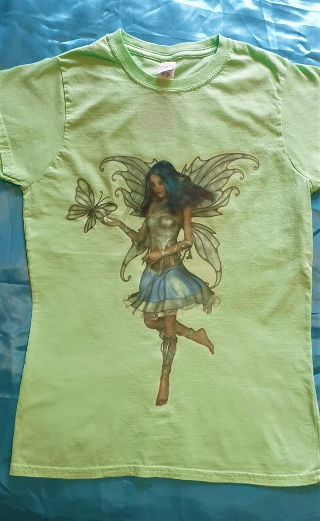 Fairy with Butterfly Tshirt for Women and girls (Age 911, White
