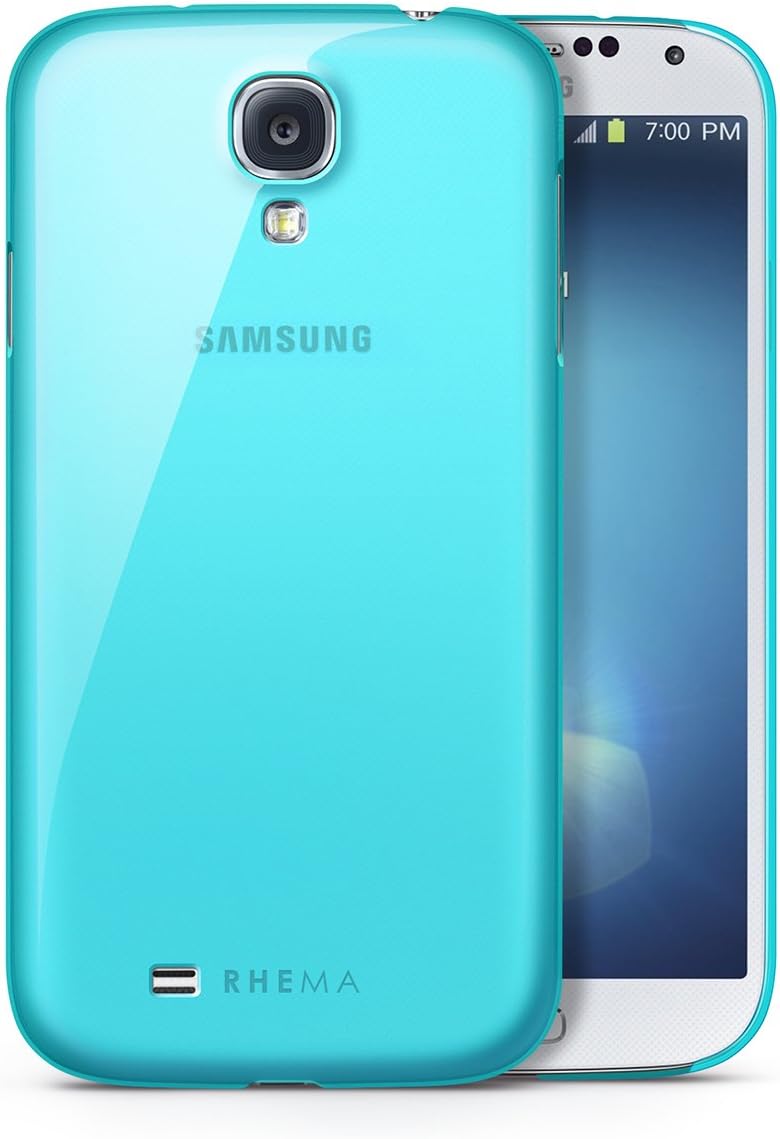 Rhema Ultra Thin Clear Case for Samsung Galaxy S4 (Tinted Cyan)