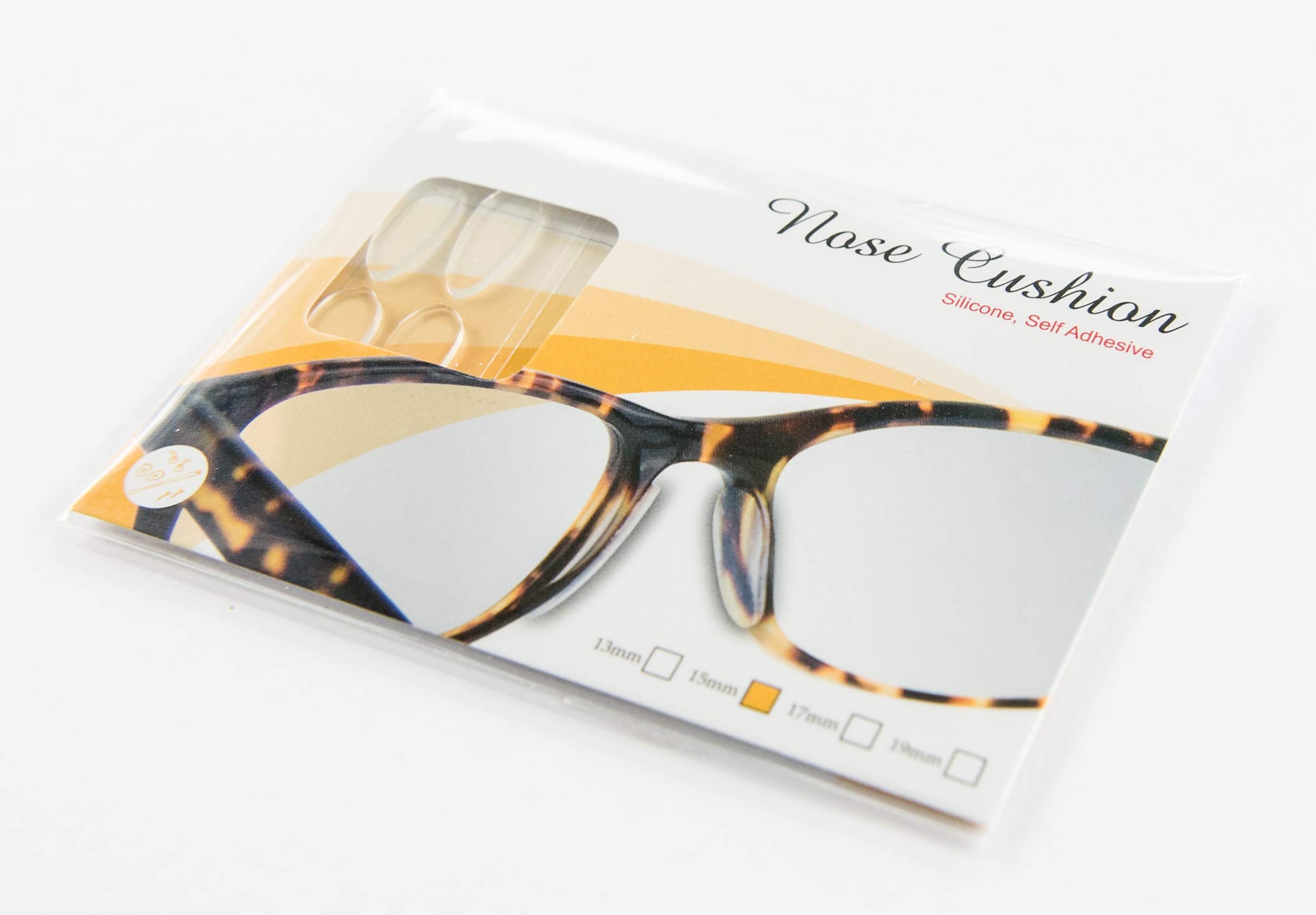 Stick on Silicone Cushion Nose Pads | Anti Slip | Self-Adhesive | 15mm | 20 Pairs | by Sports World Vision