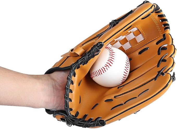 Outdoor Sport Baseball Handschuh Braun Fur Linkshander Softball Handschuh Werfer Krug Ausrustung Fur Fielder 11 5 Amazon De Sport Freizeit