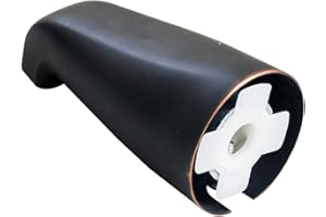 SENTO BETTER HOME BETTER LIFE SENTO Slip On Oil Bronze Universal Heavy Durable Metal Bathroom Tub Spout Without Diverter, Heavy Duty Metal Bathtub Faucet Without Shower Diverter - 4 Inches 1/2" Copper Pipe, Oil-Rubbed Bronze