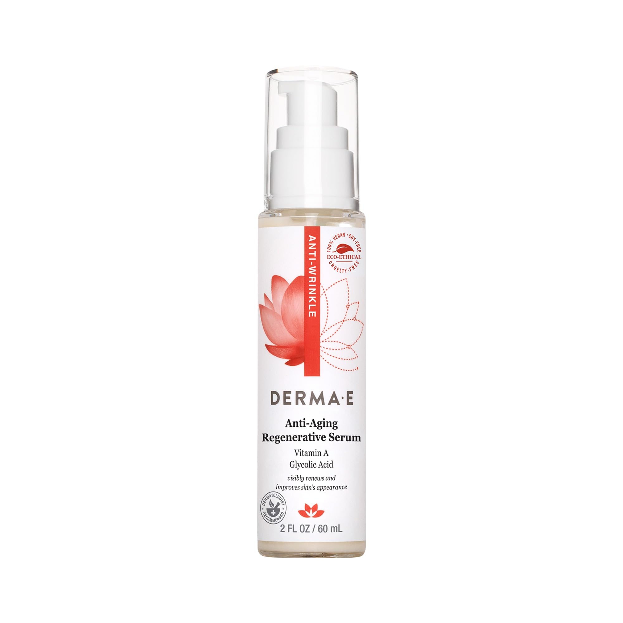 DERMA E Anti-Wrinkle Night Serum with Vitamin A and Vitamin E 2oz