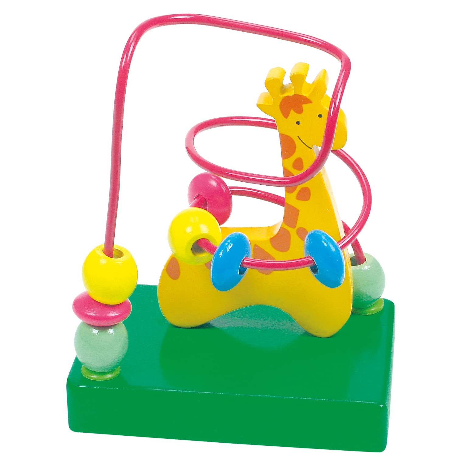 Bino 84160 10 x 7 x 12.5 cm Bead Maze Giraffe Toy (Multi-Colour)