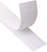 Blooven Hook and Loop Tape 20 mm x 8 m Self Adhesive White