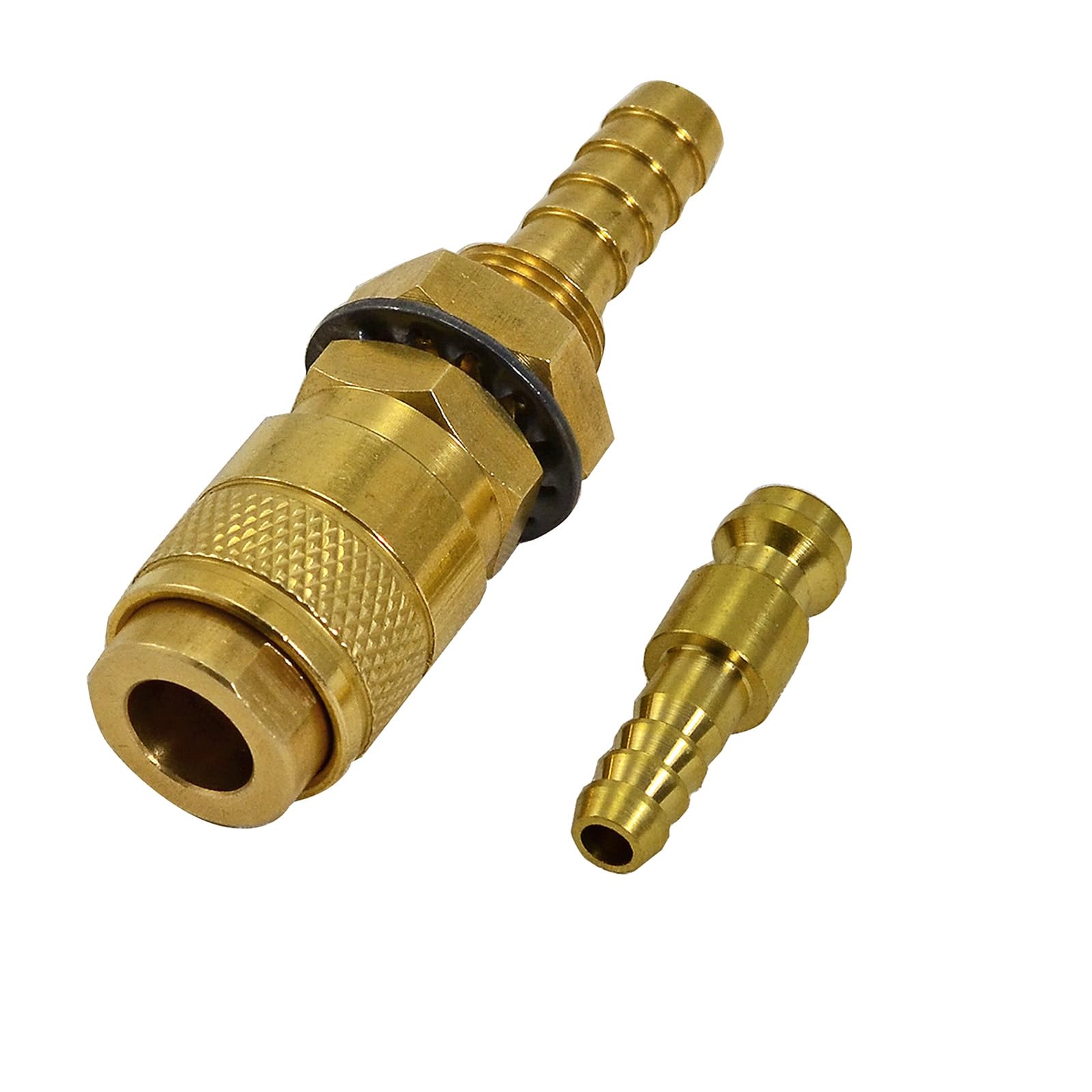 RIVERWELD Argon Quick Connect Fittings Hose Gold Connector for QQ300 PTA DB SR WP 17 18 26 TIG Welding Torch 1set