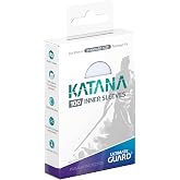 Ultimate Guard Katana Inner Card Sleeves, 100 Standard Size TCG Sleeves, 64 x 89mm, Clear, Tournament Sleeves, No PVC &amp; Acid-Free, Optimal Double-Sleeving
