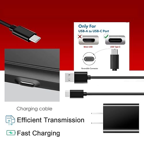 Wall Charger USB C Charging Cable Cord for Sony WH CH520/WH CH720N