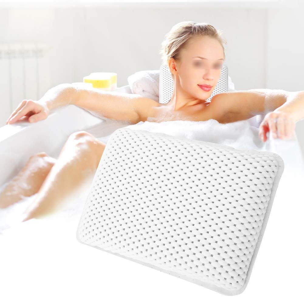 Bath Pillow, Head Support Neck Shoulder Rest, Spa Home Bath Tub Relaxing Pillow for Shoulder & Neck Support, Great For Hot Tub