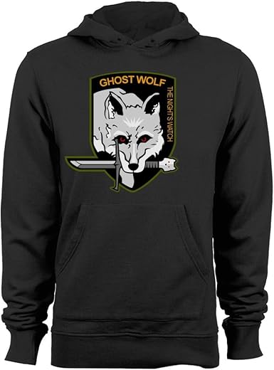 Ghost Wolf The Nights Watch Crest Jon Snow Game Of Thrones Unisex