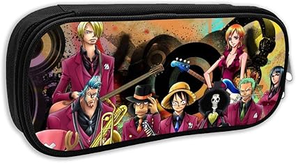 Amazon ペンケース 筆箱ケース 文房具 鉛筆のサック化粧ポーチ ワンピース One Piece 多機能 鉛筆ケース ペン袋 文具収納 携帯便利 フィス用品 学生用 文房具 オフィス用品 文房具 オフィス用品