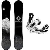 System MTN Snowboard with Summit Bindings Men's Snowboard Package&hellip;