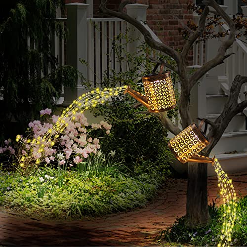 Solar Watering Can With Lights, Outdoor Solar Garden Lights,Garden