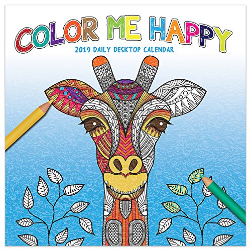 2019 Color Me Happy Daily Desk Calendar by 