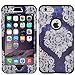 iPhone 6s plus Case, MagicSky [Shock Absorption] Hybrid Dual Layer Armor Defender Protective Case Cover for iPhone 6 plus(2014) / 6s plus(2015) - Black/Flower2
