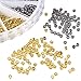 Pandahall 1 Box 6 Colors 2mm Round Brass Tube Crimp Beads, Hole: 1.2mm, About 3000pcs/box