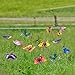 Austor Garden Decor 36 PCS 8CM Butterfly Stakes Party Supplies Decorations Patio Ornaments for Outdoor Yard
