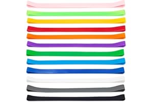 YIHUANYIFA 12pcs Towel Bands Silicone Rubber Towel Bands 12x0.4 inches for Beach Chair Stretchable Chair Bands Beach Towel Clips for Beach Pool & Cruise Chairs (12 Colors)