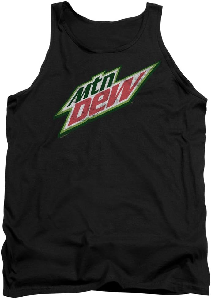 Mountain Dew Distress Logo Unisex Adult Tank Top for Men and Women