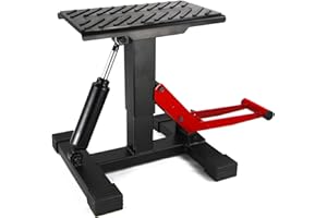Garvee Dirt Bike Lift Stand, Hydraulic Motorcycle Lift Stand 440 LBS Capacity, Adjustable Height Hoist Table, for Dirt Pit Bi