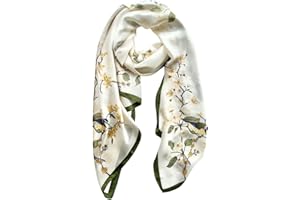 FONYVE Long Silk Like Scarf Lightweight Satin Scarves Large Sunscreen Shawl Wrap for Women