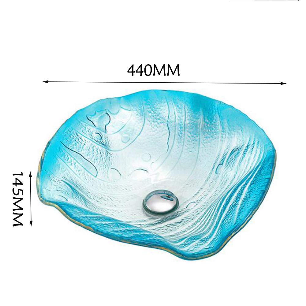 Gongdi Basin Sink Creative Bathroom Tempered Glass Countertop